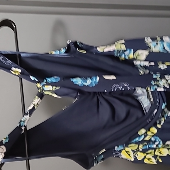 Torrid Navy Floral Halter Top - Picture 4 of 5